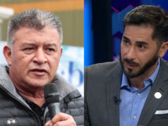 Imagen doble de Claudio Borghi a la izquierda y Johnny Herrera a la derecha