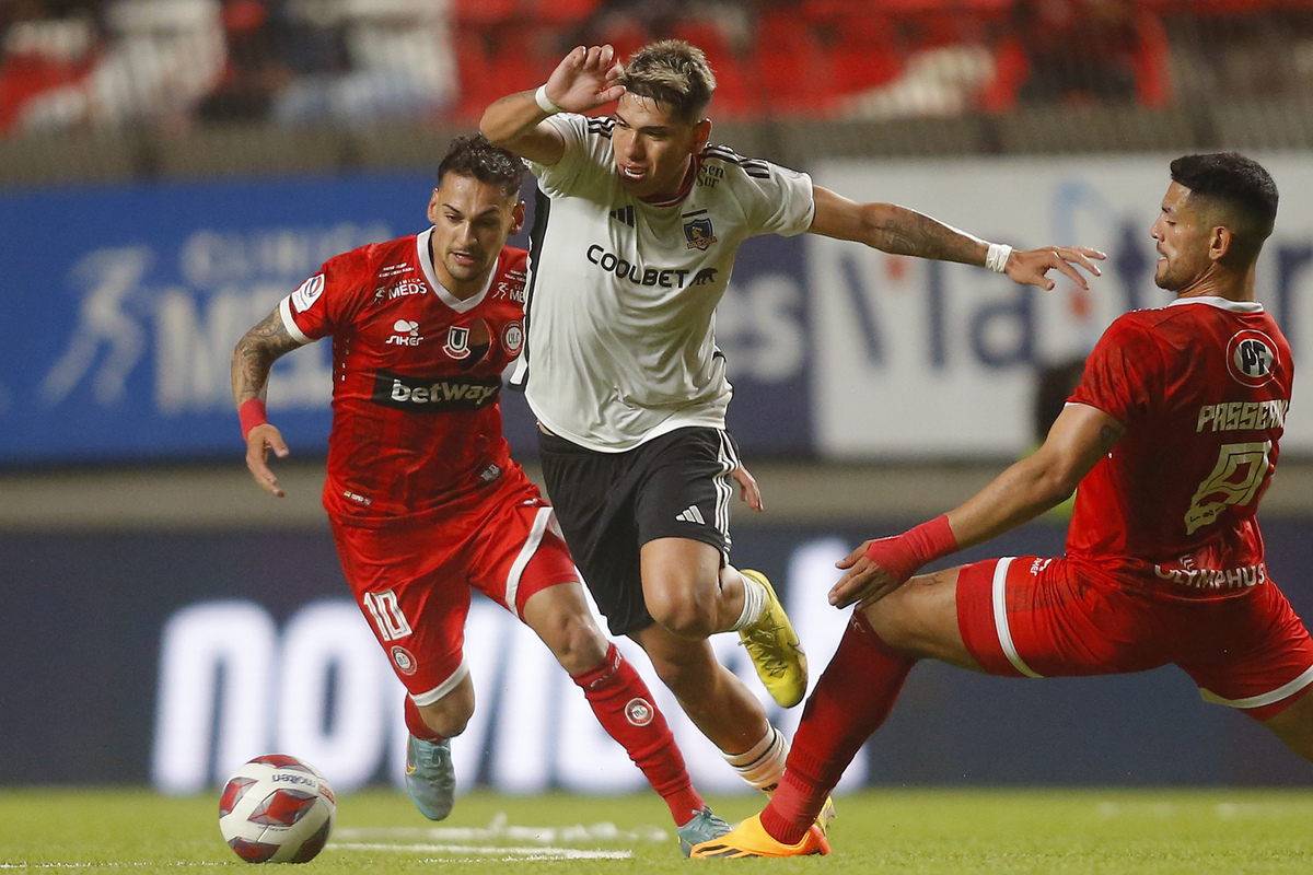Carlos Palacios en el último partido de Colo-Colo vs Unión la Calera