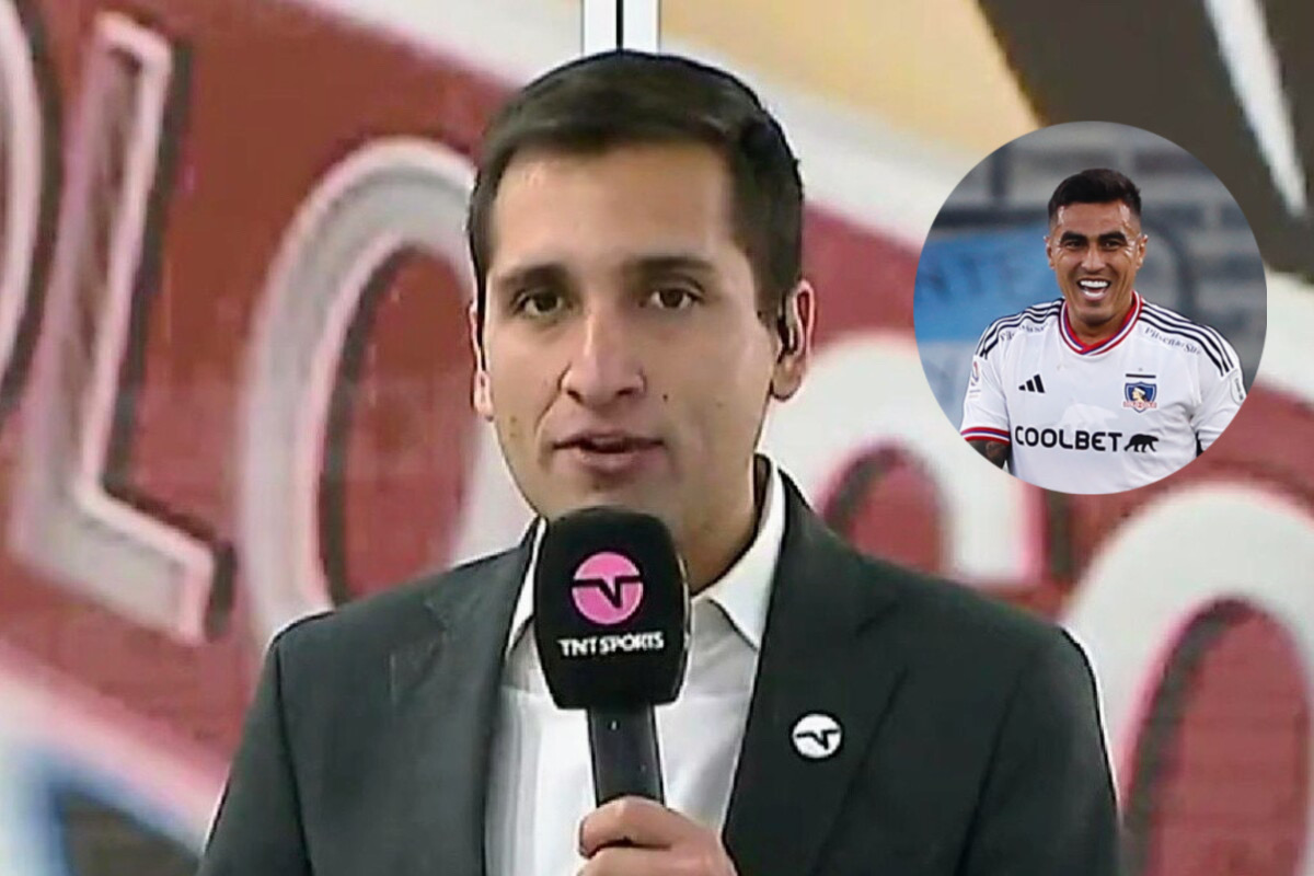 Daniel Arrieta reporteando la actualidad de Colo-Colo.