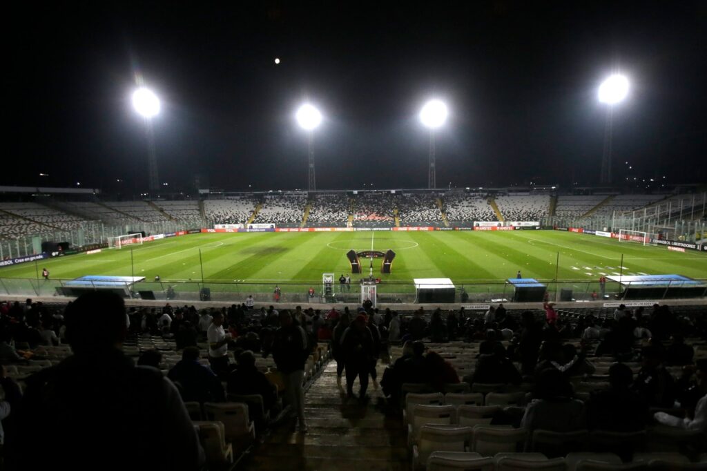 El estadio Monumental en la previa del duelo de Colo Colo en Copa Libertadores