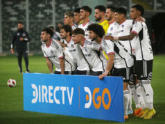 Formación de Colo-Colo en el partido frente a Audax Italiano, en un Estadio Monumental sin presencia de público.