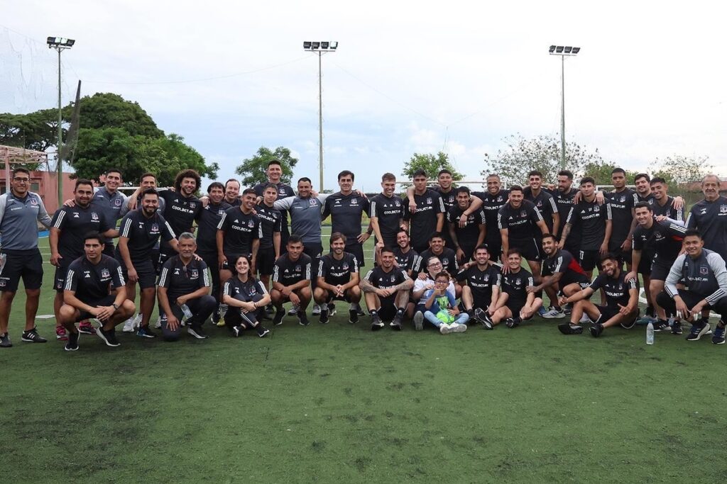 La delegación de Colo-Colo en Venezuela, para frontar el partido ante Monagas en la Copa Libertadores.