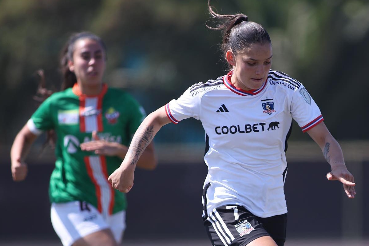 Isidora Olave durante el partido entre Colo-Colo vs Cobresal.