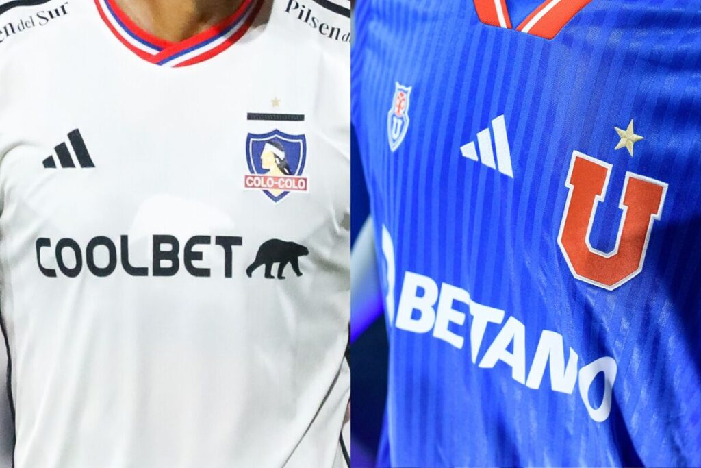 Camiseta de Colo-Colo y Universidad de Chile.