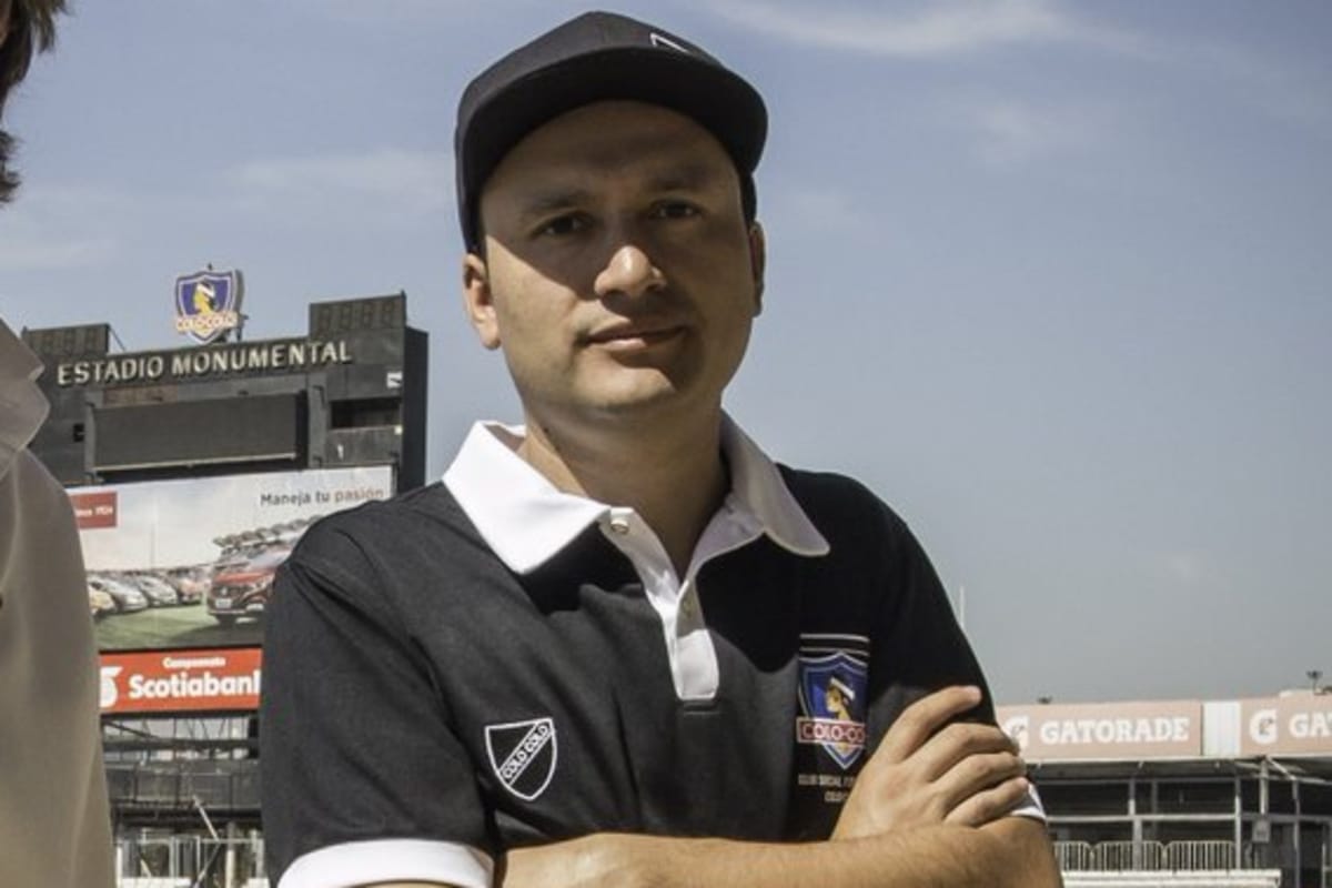 Edmundo Valladares en el Estadio Monumental.