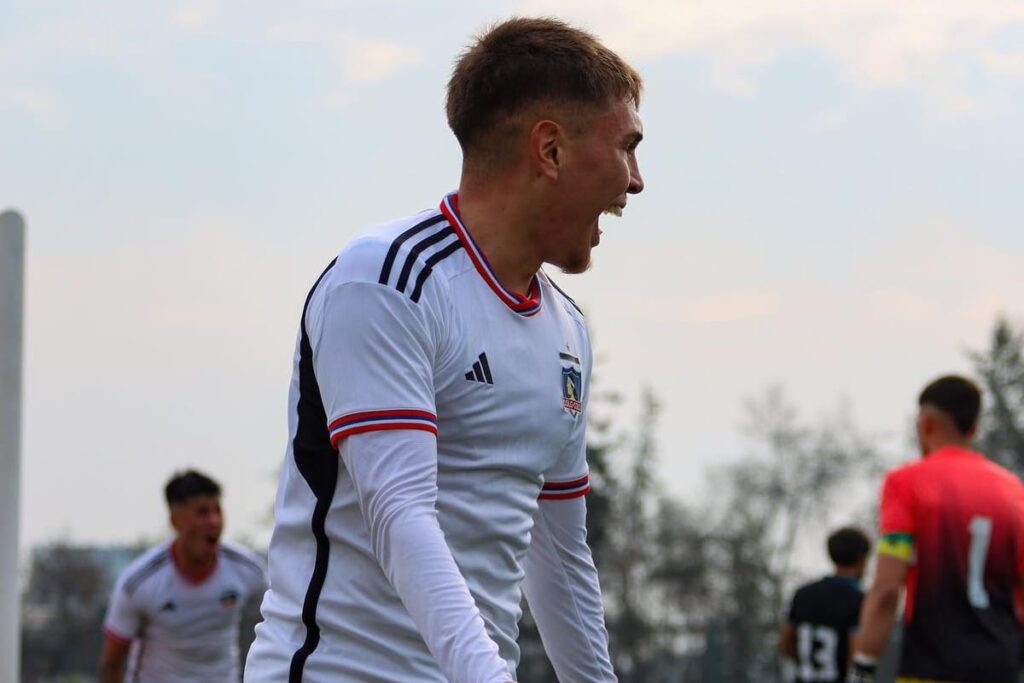 Lucas Soto celebrando su gol en la final de la Categoría de Proyección