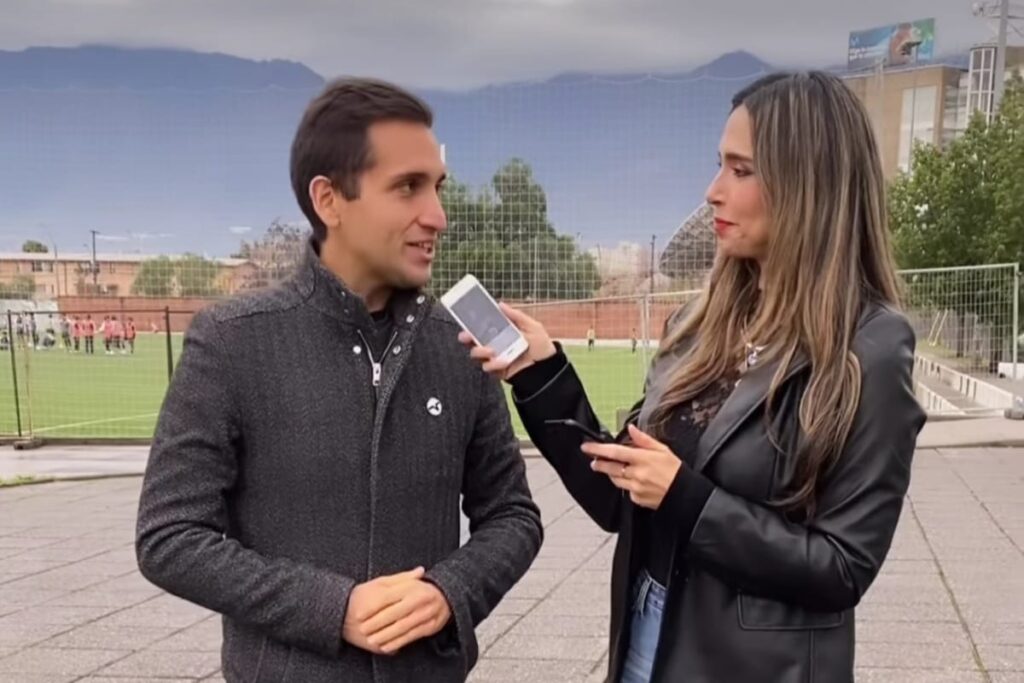Daniel Arrieta y Constanza Solar en el Estadio Monumental