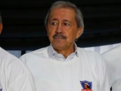 Leonardo Véliz durante el homenaje por los 50 años de Colo-Colo 1973
