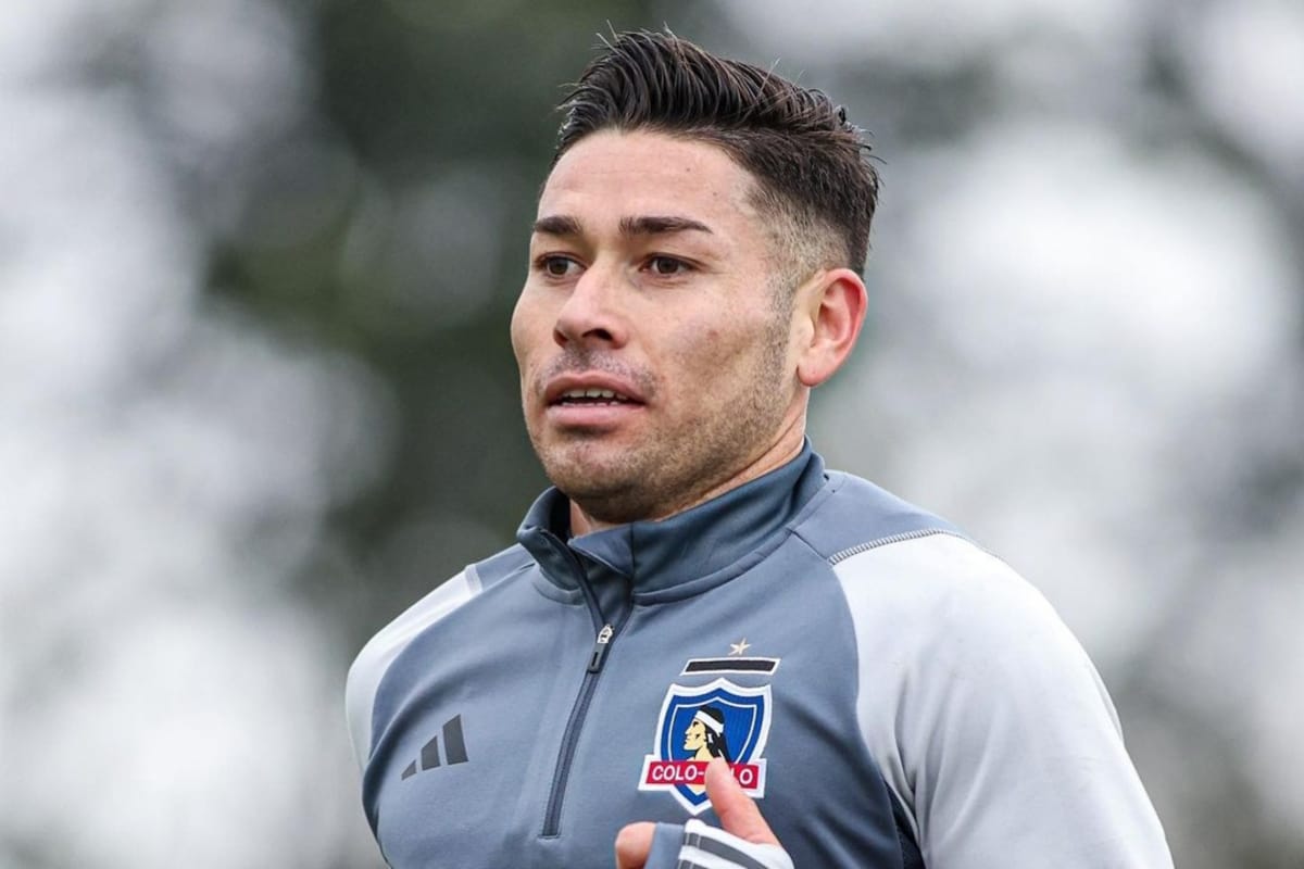 Óscar Opazo entrenando con Colo-Colo