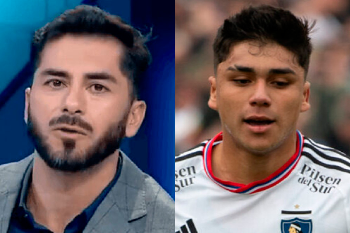 Primer plano a los rostros de Johnny Herrera y Damián Pizarro, actual panelista de TNT Sports y jugador de Colo-Colo, respectivamente.
