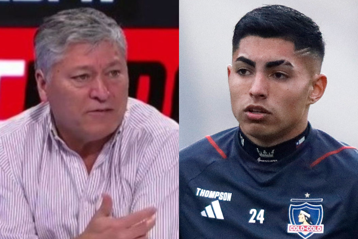 Patricio Yáñez y Jordhy Thompson mirando seriamente.
