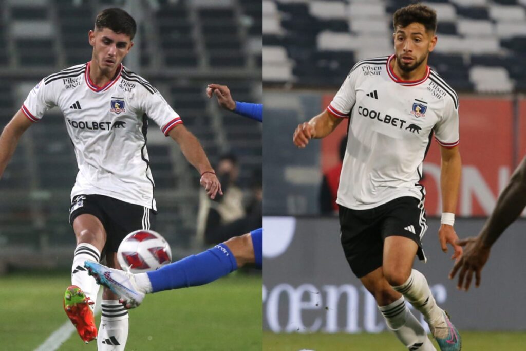 Fotos de Bruno Gutiérrez y Jeyson Rojas a cuerpo completo sumando minutos con la camiseta de Colo-Colo.