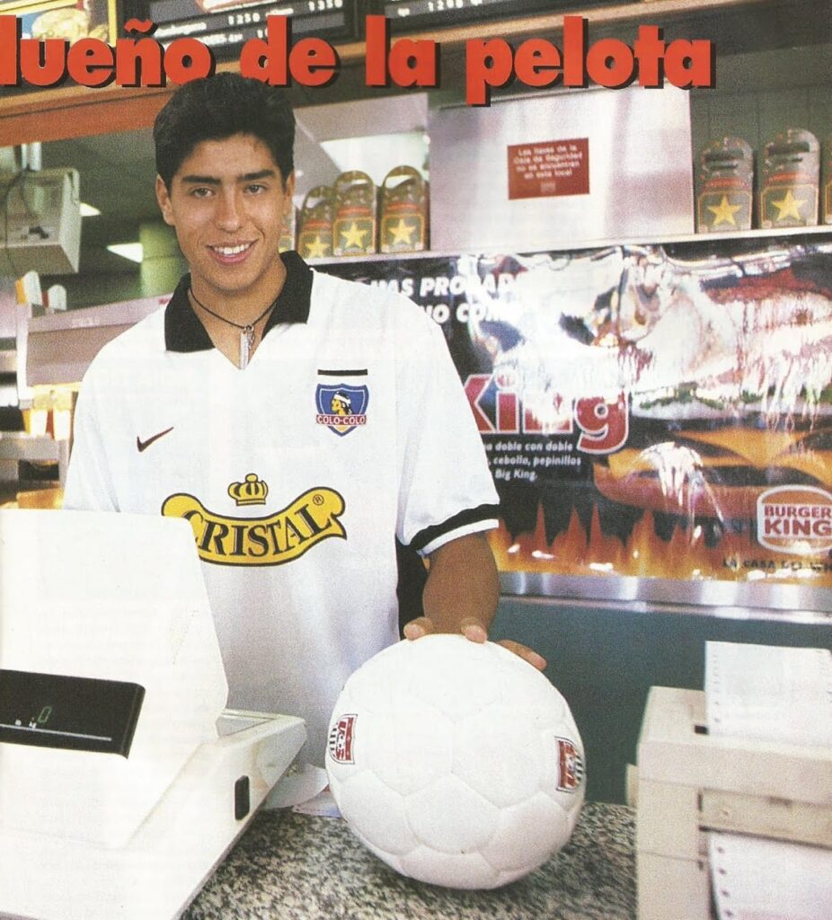 Foto de Nicolás Córdova durante su etapa con Colo-Colo.