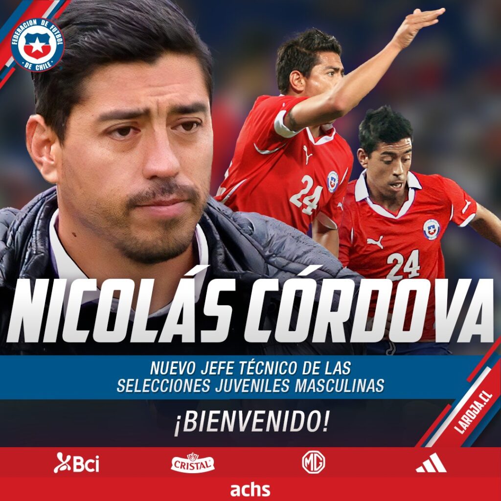 Presentación de Nicolás Córdova como Jefe de divisiones inferiores de la Selección Chilena.