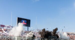 Barra de Colo-Colo en el Estadio Monumental
