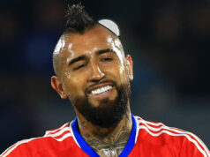 Arturo Vidal sonriendo.