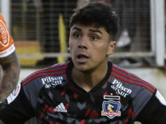 Damián Pizarro con la camiseta de Colo-Colo.