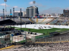 Estadio Monumental tras el concierto de Bruno Mars en Chile.