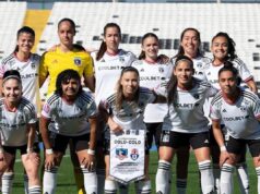 Formación Colo-Colo Femenino para el Superclásico en el Estadio Monumental.