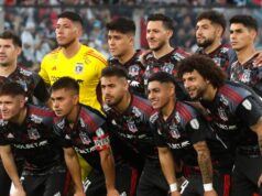 Alineación de Colo-Colo antes del partido de Copa Chile frente a Palestino.