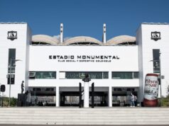 Frontis del Sector Océano del Estadio Monumental.