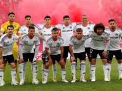 Formación de Colo-Colo presentada para jugar el Superclásico en el Estadio Santa Laura.