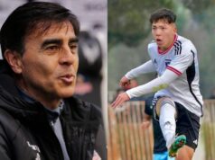 Primer plano a los rostros de Gustavo Quinteros y Leandro Hernández.