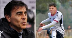 Primer plano a los rostros de Gustavo Quinteros y Leandro Hernández.
