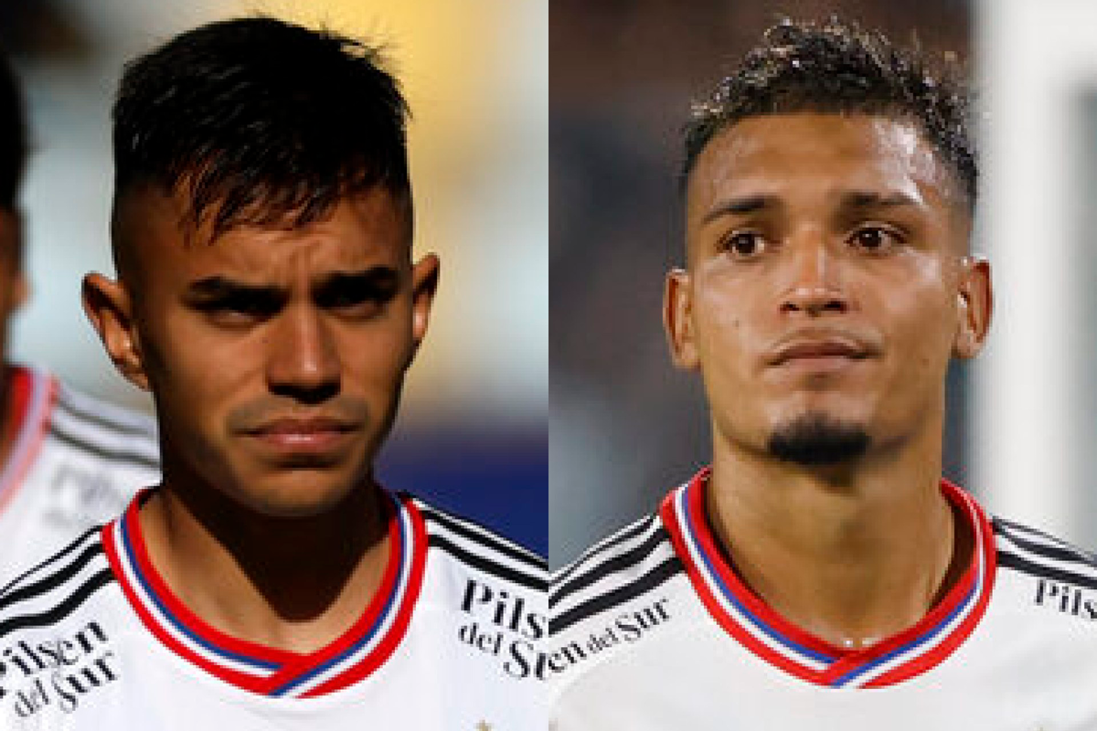 Primer plano a los rostros de preocupación de Daniel Gutiérrez y Vicente Pizarro, actuales jugadores de Colo-Colo.