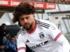 Maximiliano Falcón durante el compromiso de Colo-Colo frente a la Universidad Católica.