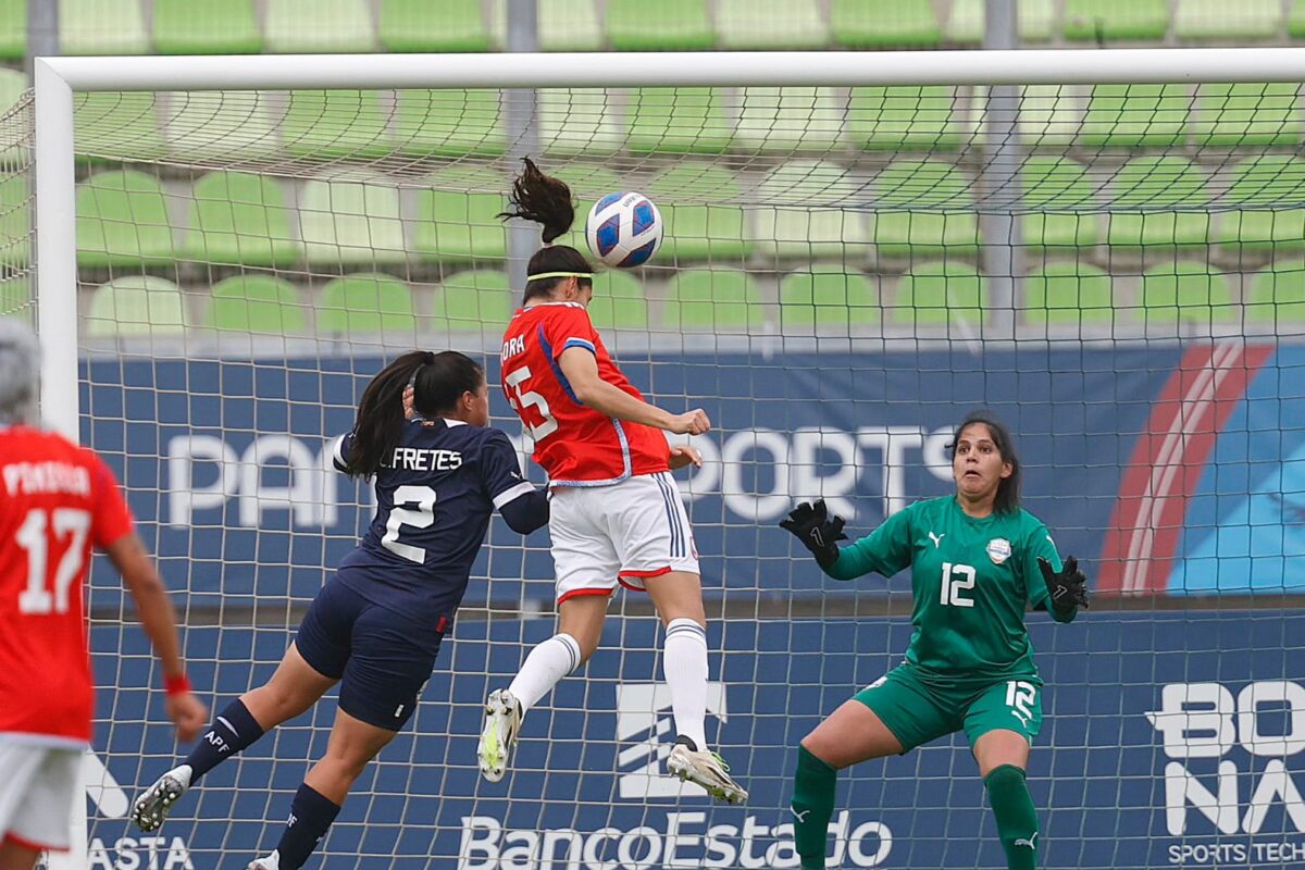 Gol de Daniela Zamora con la Selección Chilena Femenina en los Juegos Panamericanos.