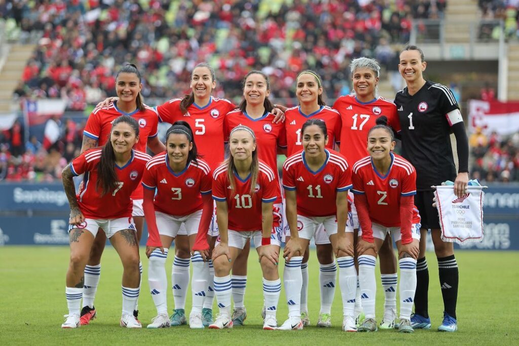 Formación de la Selección Chilena en los Juegos Panamericanos vs Paraguay.