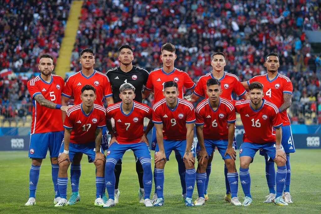 Formación titular de la  Selección Chilena en el debut en los Juegos Panamericanos.