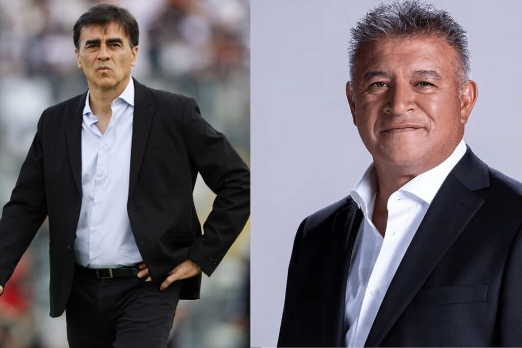 Imagen doble entre Gustavo Quinteros y Claudio Borghi