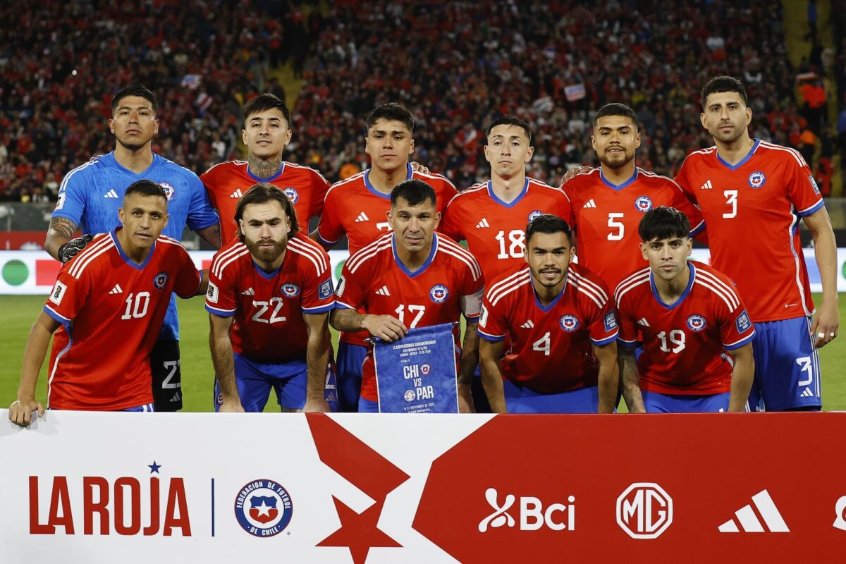Formación de la Selección Chilena en el partido de La Roja frente a Paraguay durante la temporada 2023.
