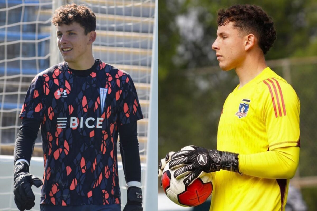 Primer plano a Martín Ballesteros con la camiseta de Colo-Colo y la Universidad Católica.