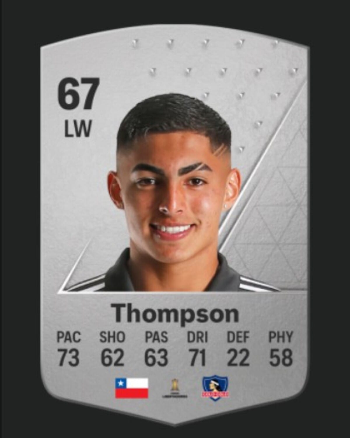 Carta de Jordhy Thompson en Ultimate Team para el videojuego EA FC 24