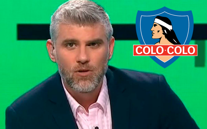 Manuel de Tezanos con la cara de seriedad y a mano derecha aparece el logo de Colo-Colo incrustado en la imagen.