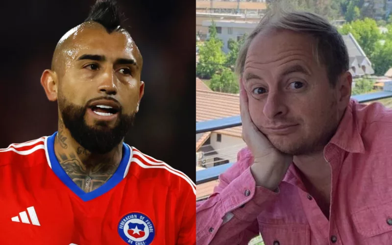 Primer plano de Arturo Vidal y JOrge 'Coke' Hevia.