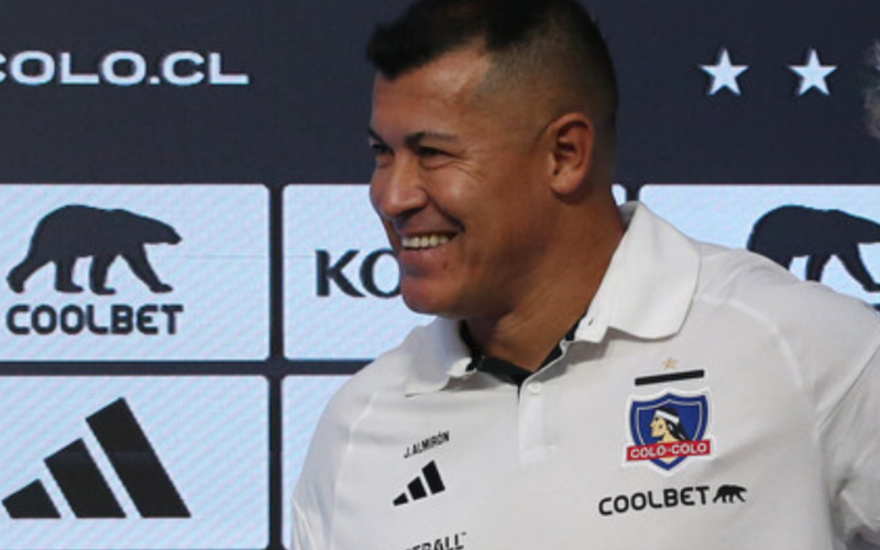 Jorge Almirón en su presentación como DT de Colo-Colo.