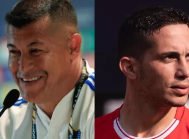 Imagen doble con los rostros de Jorge Almirón e Iván Marcone