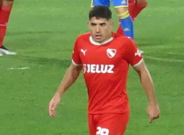Braian Martínez con la camiseta de Independiente.