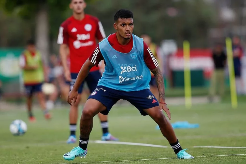 Daniel Gutiérrez entrenando con la Selección Chilena Sub-23