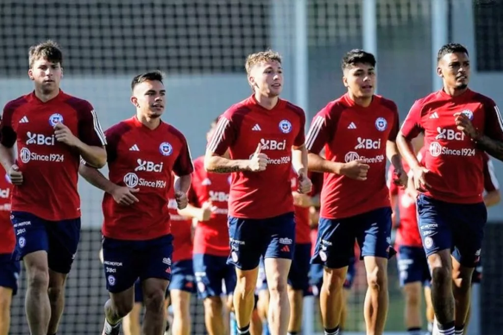 Entrenamientos de la Selección Chilena Sub-23 en Juan Pinto Durán.