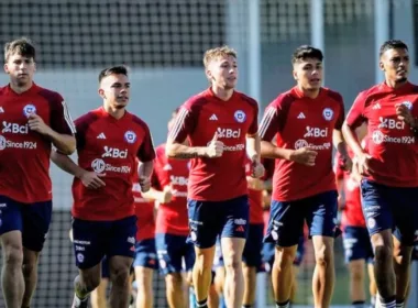 Entrenamientos de la Selección Chilena Sub-23 en Juan Pinto Durán.