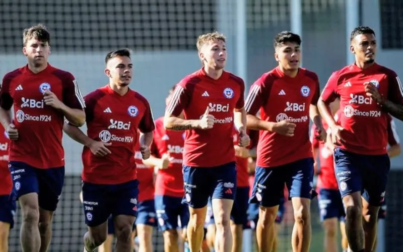 Entrenamientos de la Selección Chilena Sub-23 en Juan Pinto Durán.