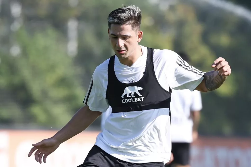 Guillermo Paiva entrenando en Colo-Colo.