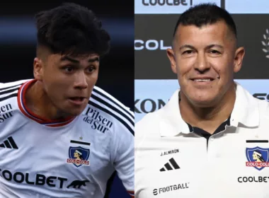 Primer plano de Damián Pizarro y Jorge Almirón.