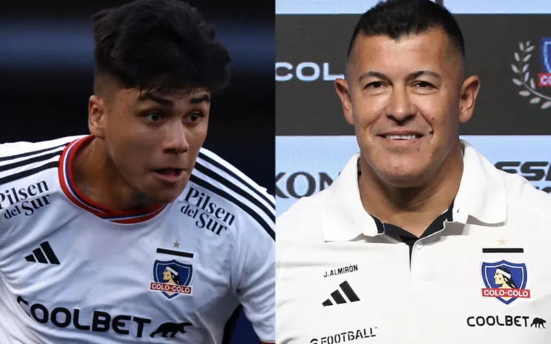 Primer plano de Damián Pizarro y Jorge Almirón.