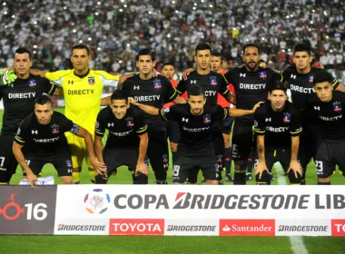 Formación titular de Colo-Colo durante la temporada 2016 en el duelo como local en el Estadio Monumental frente a Atlético Mineiro por la Copa Libertadores.